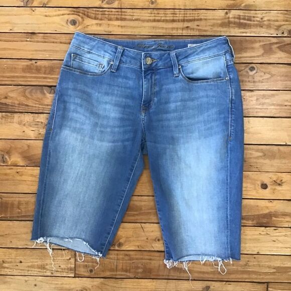 MAVI Keira jeans shorts size 28 mid-rise stretchy denim sexy boho shorts cut off - Picture 1 of 11